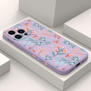 iPhone 13 Pro Fashion Flower Pattern Slim Liquid Case, 20L-173PH003